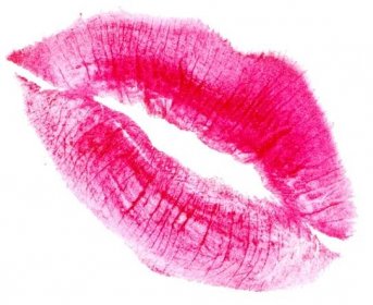 Ženské polibek razítko — Stock obrázek