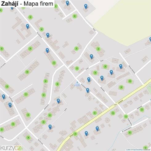 Zahájí - mapy | Kurzy.cz