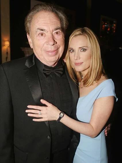 Lord Andrew Lloyd Webber and daughter Imogen Lloyd Webber pose at the 2018 O&M Private Tony After Party on June 10, 2018 in New York City. 