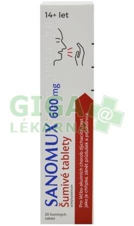 SANOMUX 600mg 20 šumivých tablet - GigaLékárna.cz