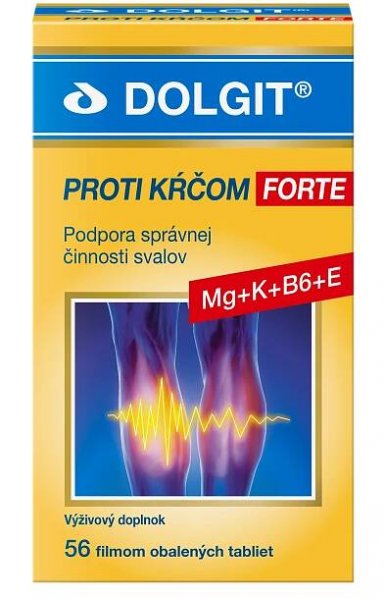 DOLGIT Proti kŕčom FORTE 1×56 tbl, výživový doplnok