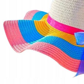 Slaměné klobouky Dámské Široká krempa Pohodlné Velké růžové Kód výrobce poekla-71051838