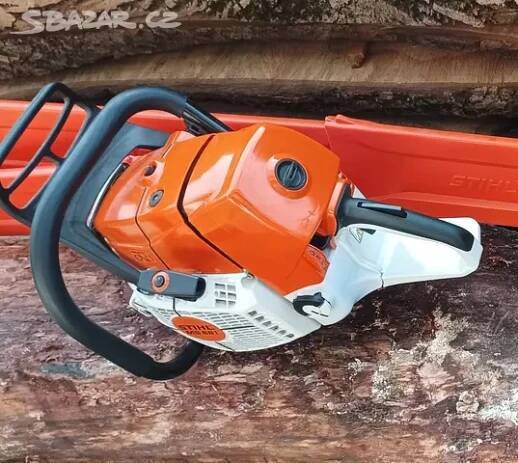 Nová motorová pila Stihl MS661, 2 lišty, 3 řetězy