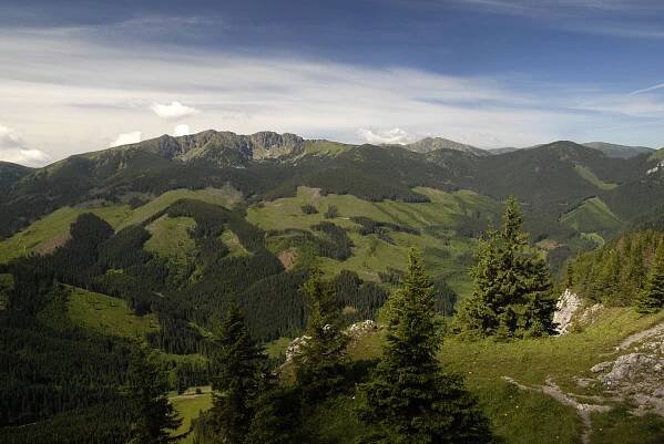 Přechod hor Slemä a Ohniště v Nízkých Tatrách
