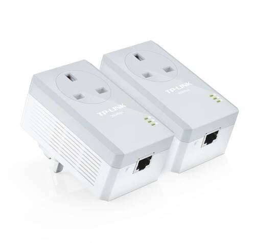 AV500 Powerline Adapter with AC Pass Through Starter Kit 1
