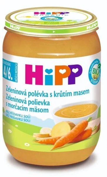 Hipp BIO Zeleninová polévka s krůtím masem 190 g