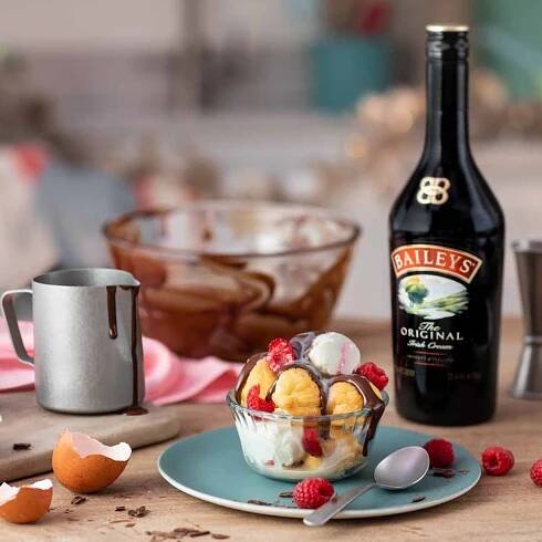 Profiterole poháry s Baileys