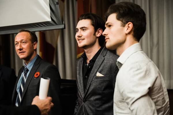 Perry, Spencer Macpherson & Mike Taylor at the Toronto Premiere of BROTHERHOOD