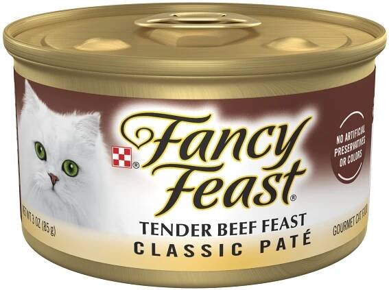 Purina Fancy Feast Classic Pate Cat Food, Tender Beef Feast, 3 oz Can