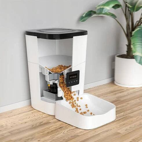 Balimo automatické krmítko bílé, pro kočky a psy - Náhled obrázku produktu 9
