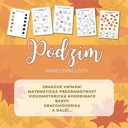 PODZIM - pracovní listy | Inspirace (nejen) do školky
