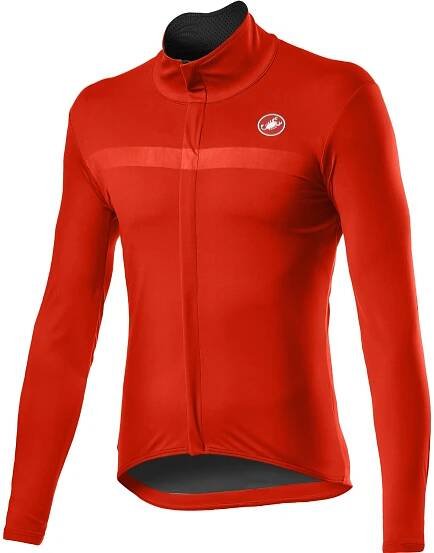 CASTELLI Cyklistická větruodolná bunda - GOCCIA - červená