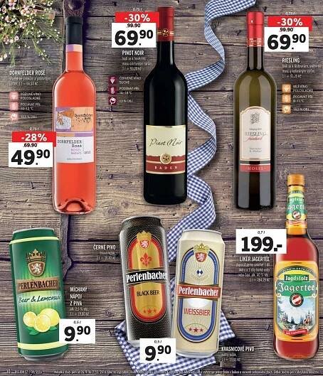Pivo černé Perlenbacher v akci Lidl od 26.9.2016