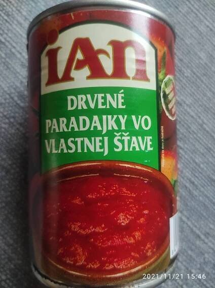 Podrobné informace o potravině Drcená rajčata ve vlastní šťávě