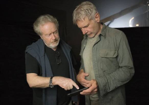 Blade Runner 2049 - Z natáčení - Ridley Scott, Harrison Ford