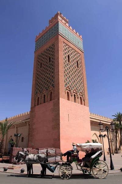 The minaret for the Moulay el Yazid Mosque.