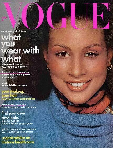 Beverly Johnson Vogue cover 1974