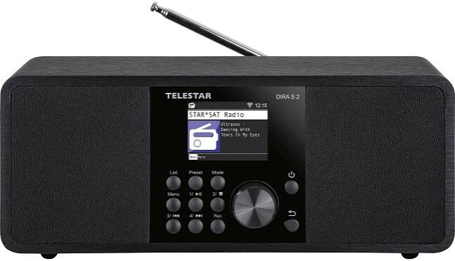 Telestar DIRA S 2 internetové stolní rádio internetové, DAB+, FM AUX, Bluetooth, DLNA, USB, Wi-Fi, internetové rádio funkce