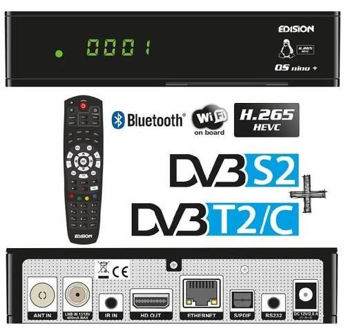 Edision OS Nino+ DVB-S2 en DVB-T2/C