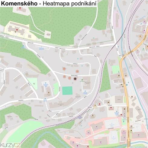 Komenského - mapy | Kurzy.cz