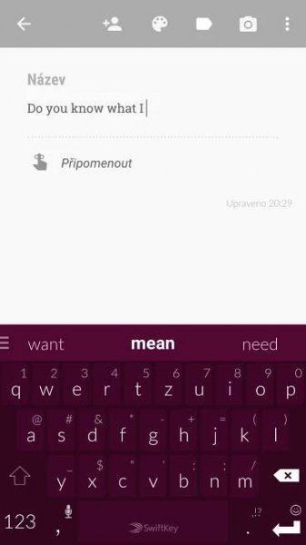 swiftkey neural klávesnice