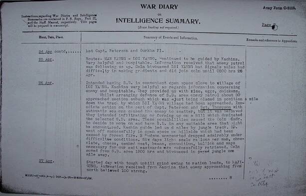 Sgt. Fred Thompson - Chindit Chasing, Operation Longcloth 1943