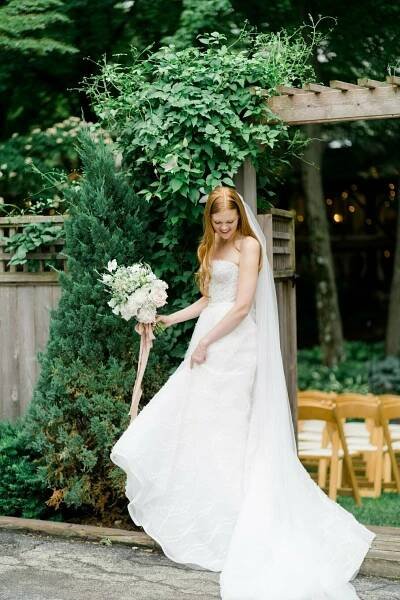 BRIDE OF THE WEEK: Danielle Adams in Mira Zwillinger Gown