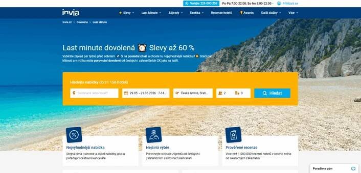 Invia RECENZE 9.5/10 osobní a zkušenosti Září 2025
