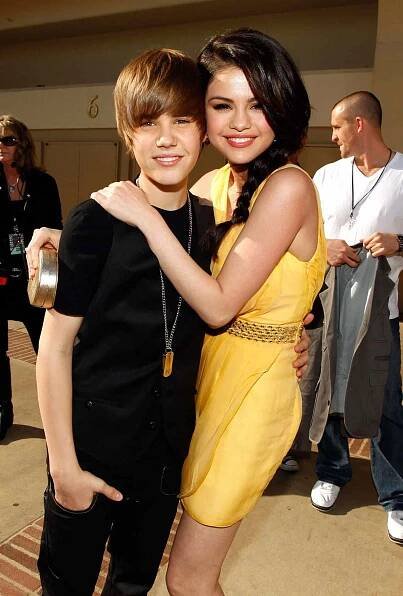 Selena Gomez Justin Bieber at the 2010 Kid's Choice Awards
