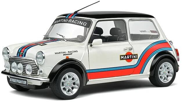 Voor onder de kerstboom: Mini Cooper Sport Martini Evocation (1:18)