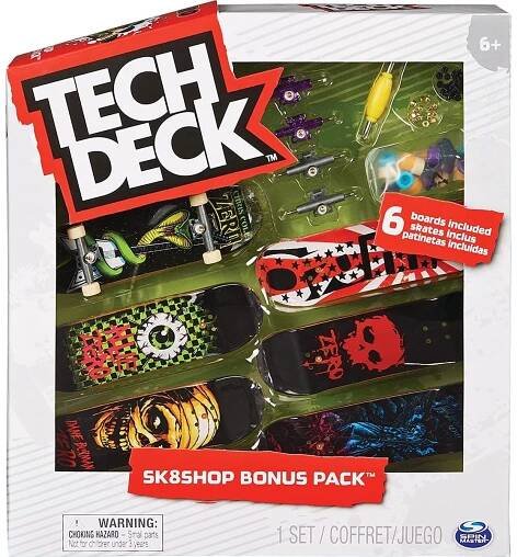Tech Deck Skateshop 6 ks s příslušenstvím Zero