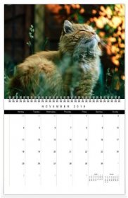 Siberian cat calendar