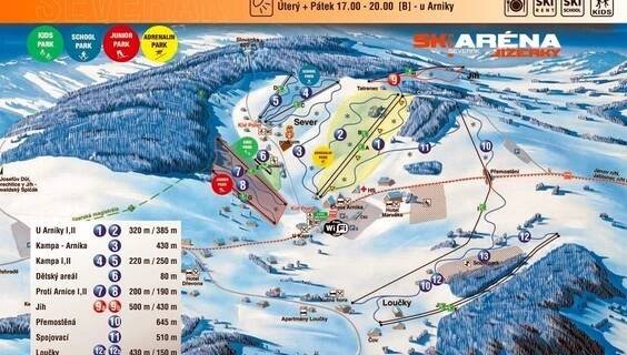 Ski areál Severák | Lyžování Janov nad Nisou | NaVylet.cz