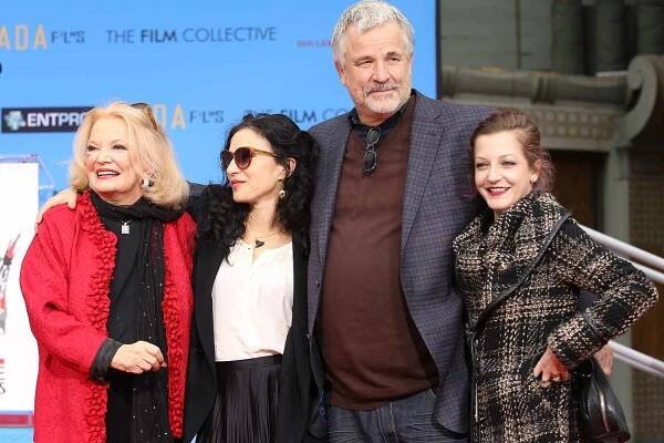 Actress Gena Rowlands, daughter Xan Cassavetes, son director Nick Cassavetes and granddaughter Alexandra Cassavetes attend the hand/footprint ceremony honoring Gena Rowlands held at TCL Chinese Theatre IMAX on December 5, 2014 in Hollywood, California
