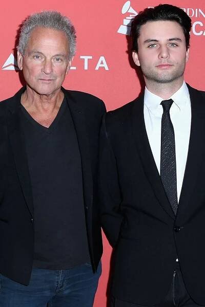 Lindsey Buckingham of Fleetwood Mac and son William Gregory Buckingham attend MusiCares Person of the Year on January 26, 2018 in New York City.