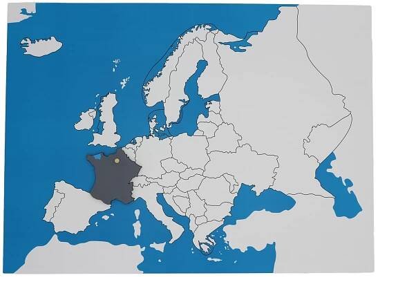 Kontrolní mapa - Evropa Nová - bez popisků