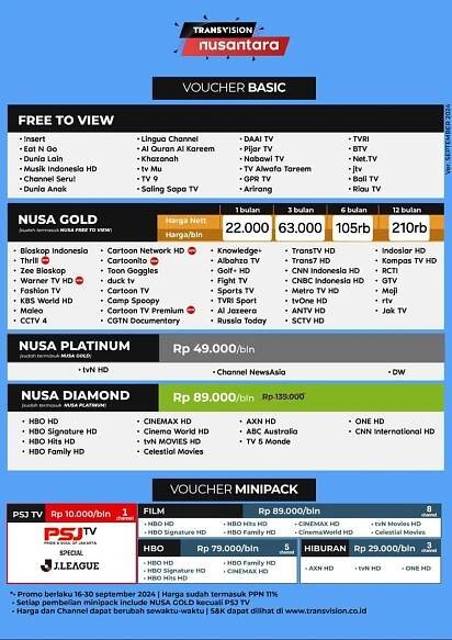 PAKET TV BULAN INI | Johan Bluetooth