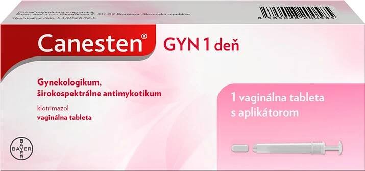 Canesten GYN 1 deň 1×1 tbl, liek na liečbu kvasinkovej infekcie