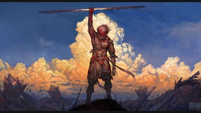 'The King' Open Edition Giclee Print by Shan Qiao