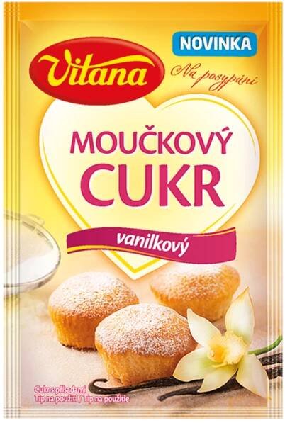 Moučkový cukr s vanilkou