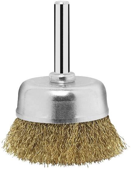 Bosch Accessories Hrncový kartáč pro vrtačky - vlnitý drát, pomosazeno, 50 mm Ø dříku 6 mm 2609256516 1 ks