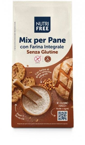 Nutrifree Mix per pane Integrale celozrnna muka 1×1000g, celozrnná múka