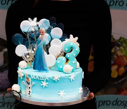 Dětský narozeninový dort Frozen 5