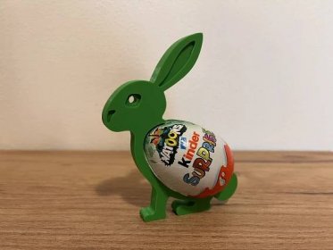 Rabbit / Bunny Egg Holder (Kinder Surprise) od autora TygriCzech | Stáhněte si zdarma STL model | Printables.com