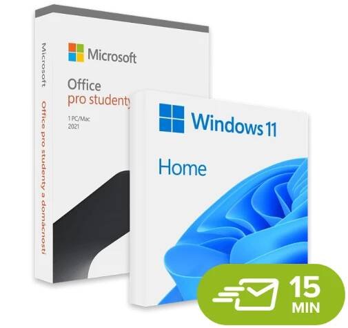 Windows 11 Home + Office 2021 Home & Student - elektronická licence