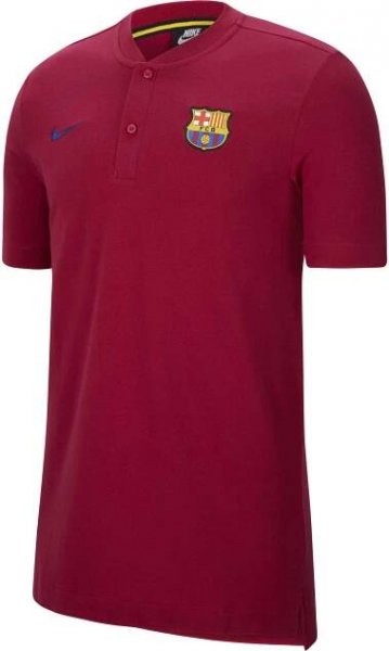 Nike FC BARCELONA SPORTSWEAR Pánské fotbalové polotričko, vínová, velikost