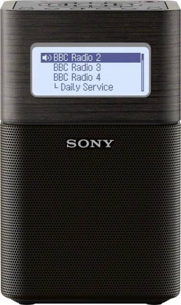 Sony XDR-V1BTDB stolní rádio DAB+, FM AUX, Bluetooth, NFC s akumulátorem černá