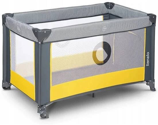 Cestovní postýlka LIONELO Stefi Yellow Lemon