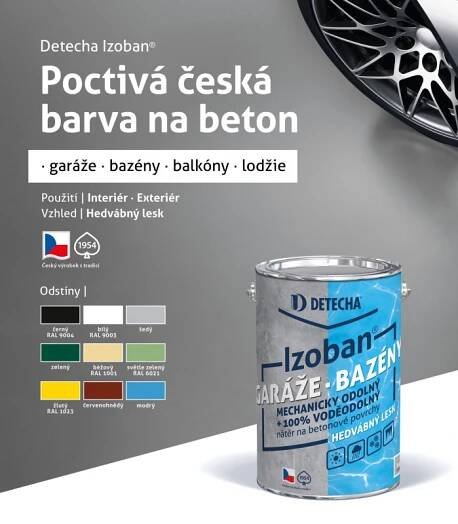 Detecha Izoban šedý 2kg barva na beton | Hrabáček