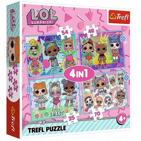 MR Dětské puzzle 4 v 1 - LOL